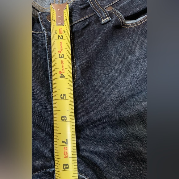 PAIGE Premium Denim Laurel Canyon 
Dark Wash Bootcut Flare Jeans Sz 28, Like New - Picture 8 of 13